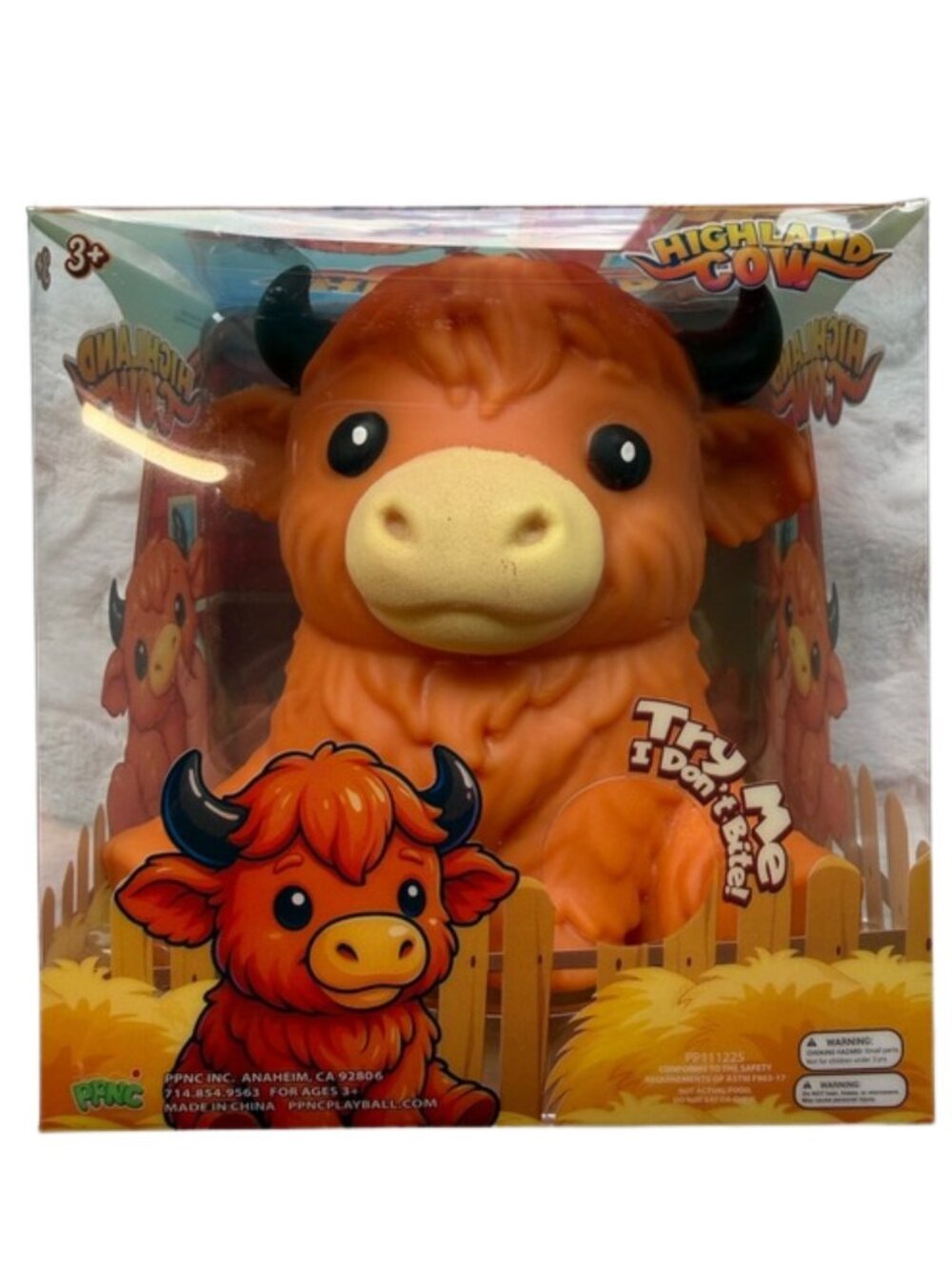🐮✨ NIB Sealed Highland Cow Squishy 🔥RARE